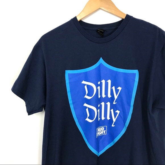 Bud Light Dilly Dilly Graphic T-Shirt Blue XL B8 - Picture 2 of 6
